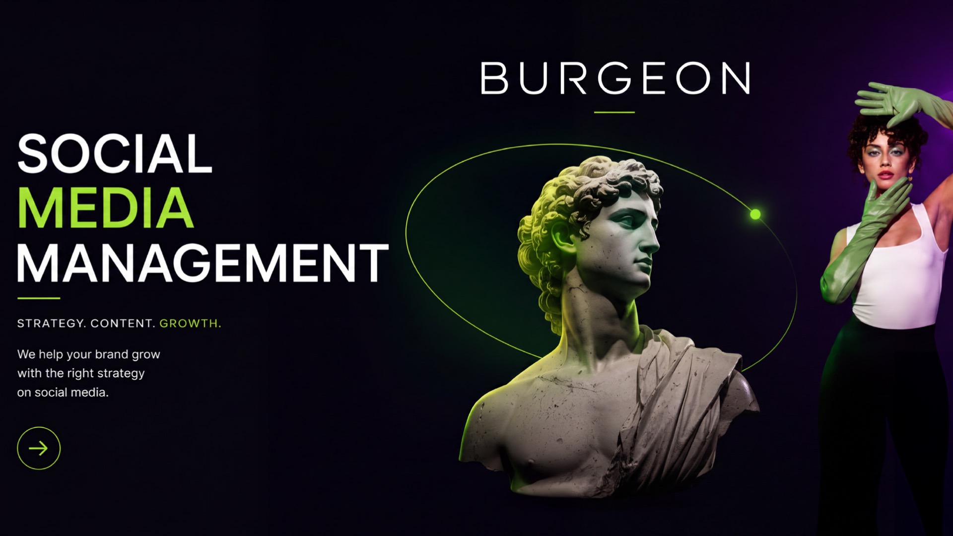 Burgeon social media visual