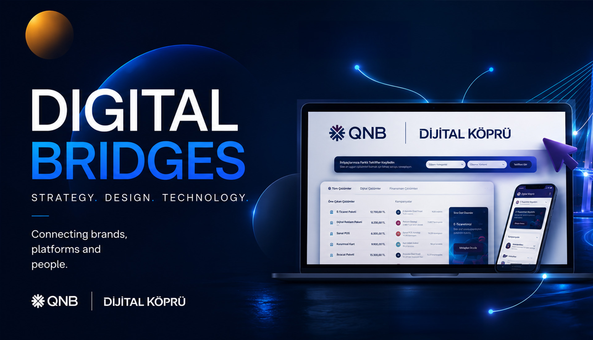 QNB Digital Bridge campaign visual